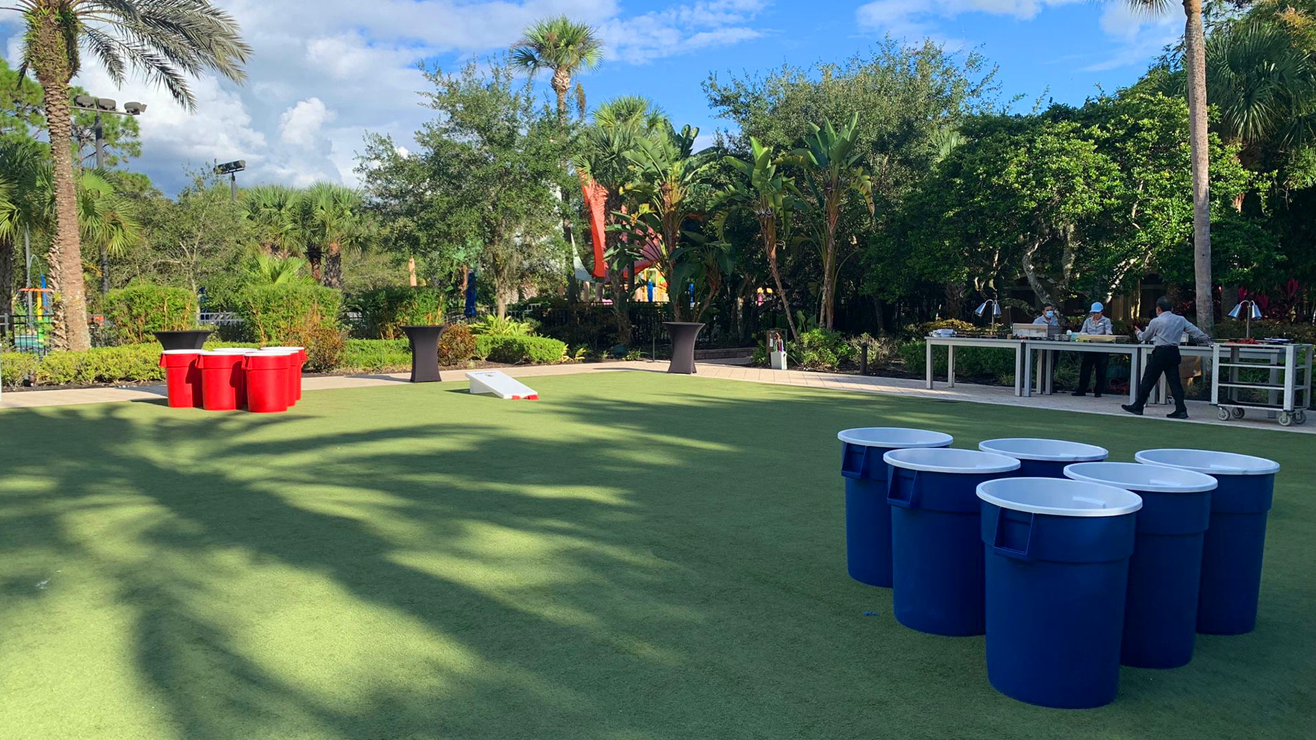 giant beer pong party rental in florida