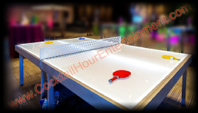 lighted ping pong table