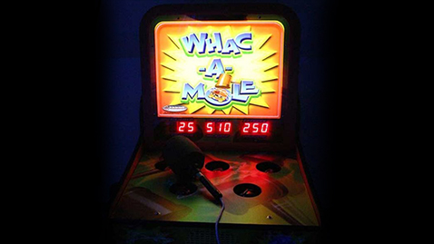 Whack a mole arcade game